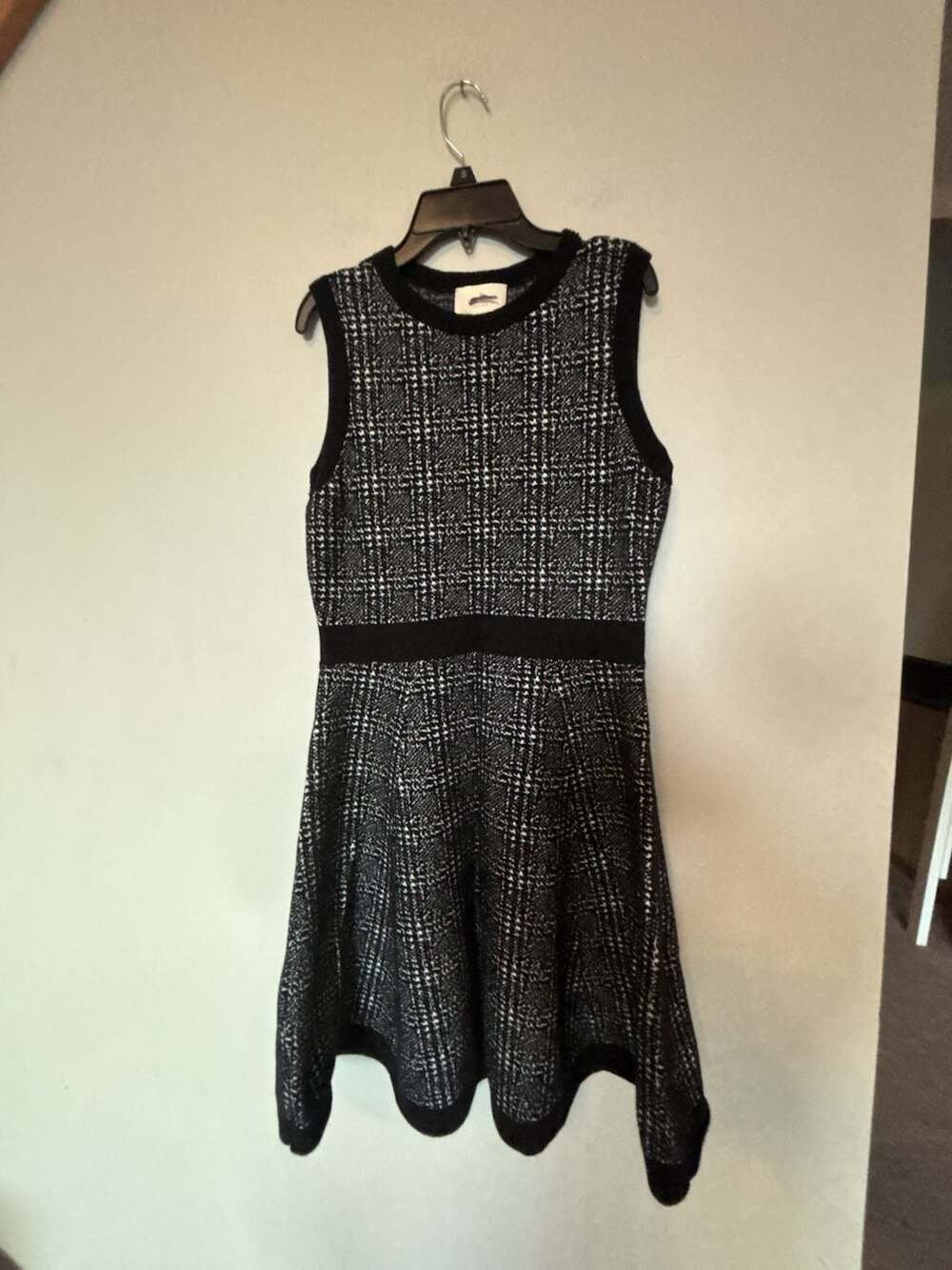 Kate Spade New York Sleeveless Plaid Knit Fit and Flare Dress Size M